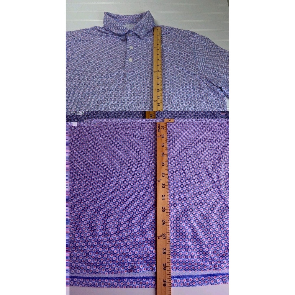 IBKUL Polo Shirt Mens 2XL Multicolor Floral Performance UPF 50+ Active - Picture 5 of 9